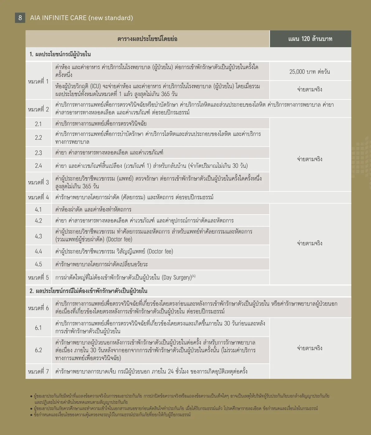 AIA Infinite Care — หน้า 8