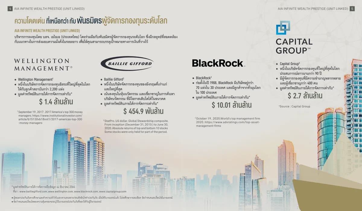 AIA Infinite Wealth Prestige (Unit Linked) — หน้า 4